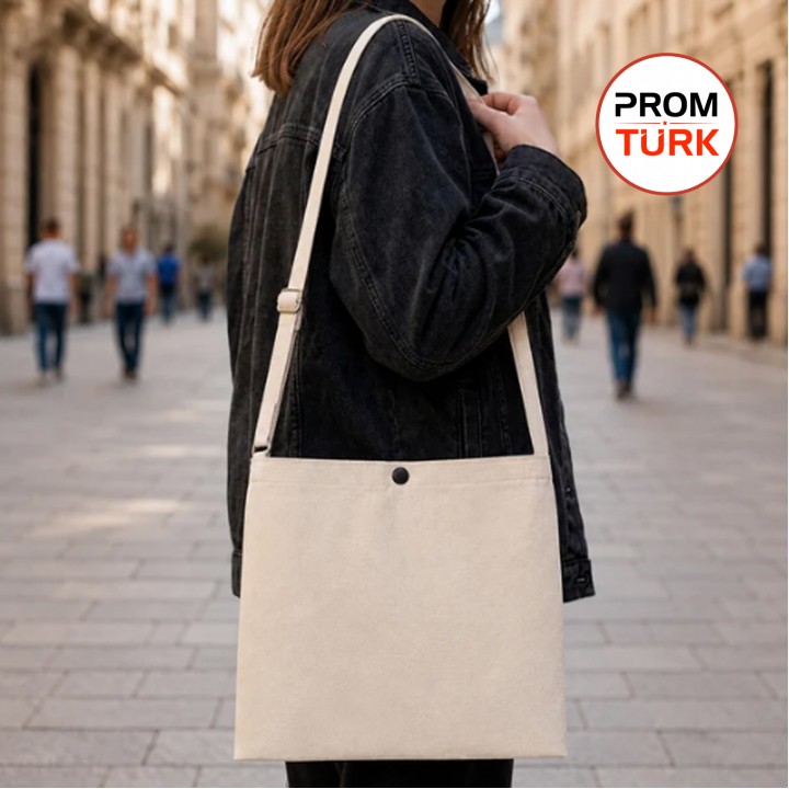 Çıt Çıtlı Kanvas Heybe Çanta